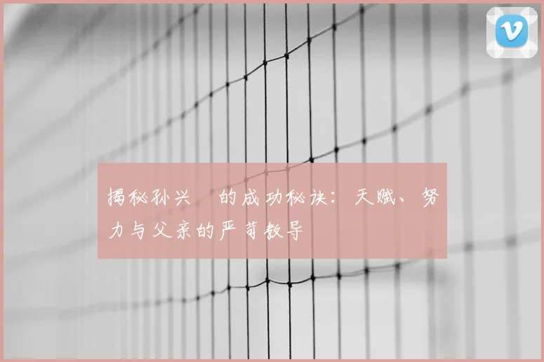 揭秘孙兴慜的成功秘诀:天赋、努力与父亲的严苛教导